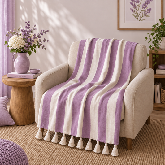 Purple Blend Throw Blanket