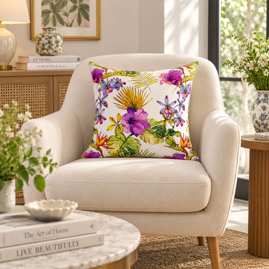 Purple Orchid Cushion