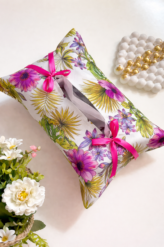 Purple Orchid Tissue Box Cover