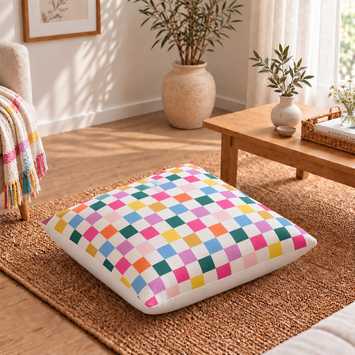 Floor Cushion Cover - Retro