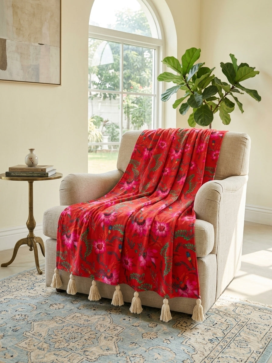Scarlet Throw Blanket