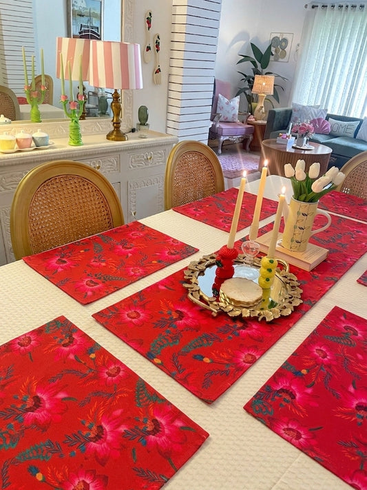 Scarlet Table Linen Set