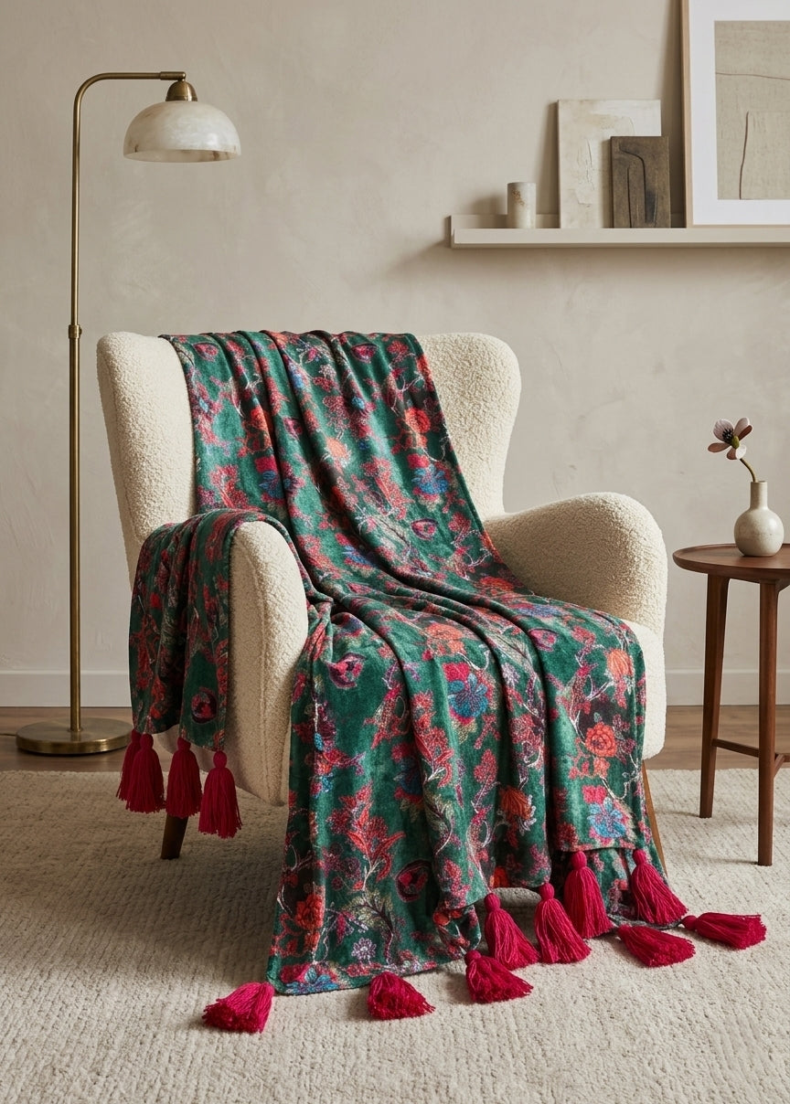 Secret Garden Throw Blanket
