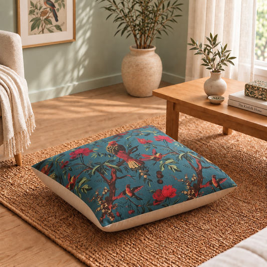 Floor Cushion Cover - Teal