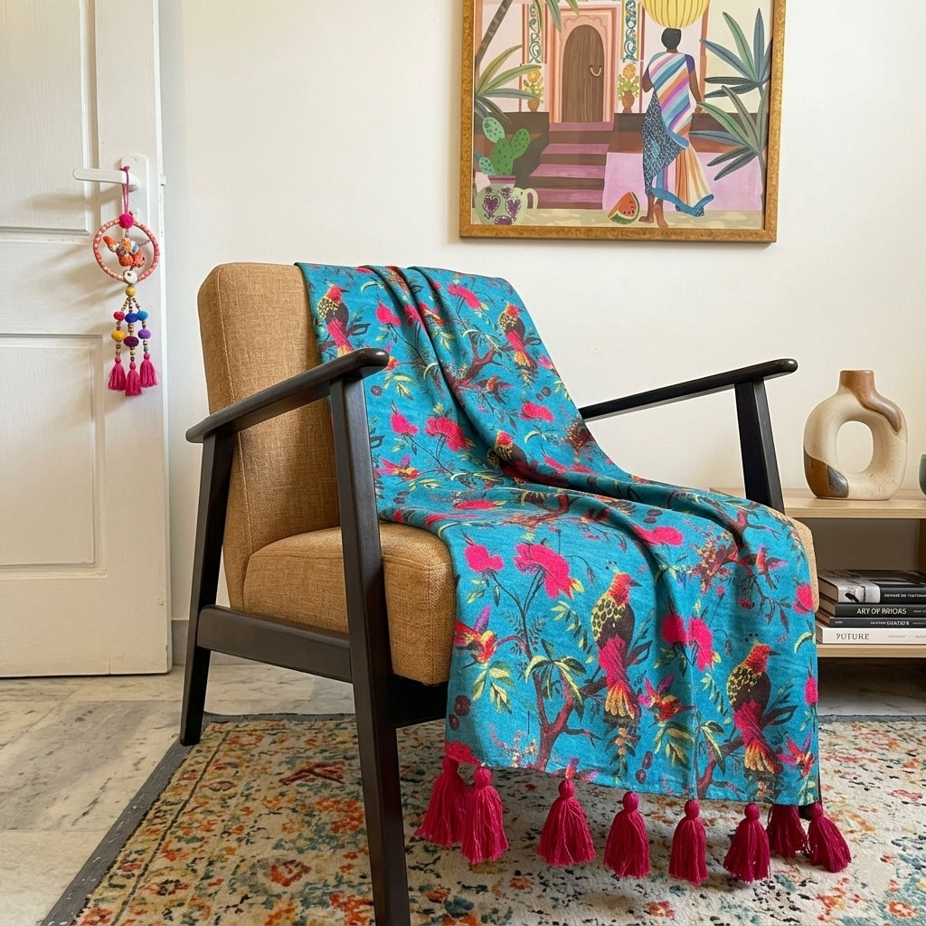 Teal Throw Blanket