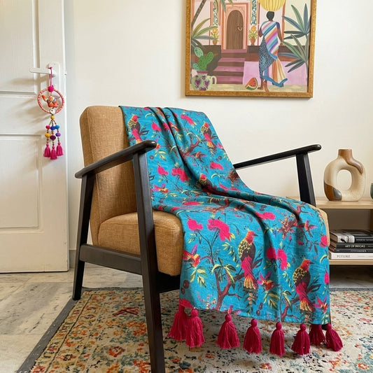 Teal Throw Blanket