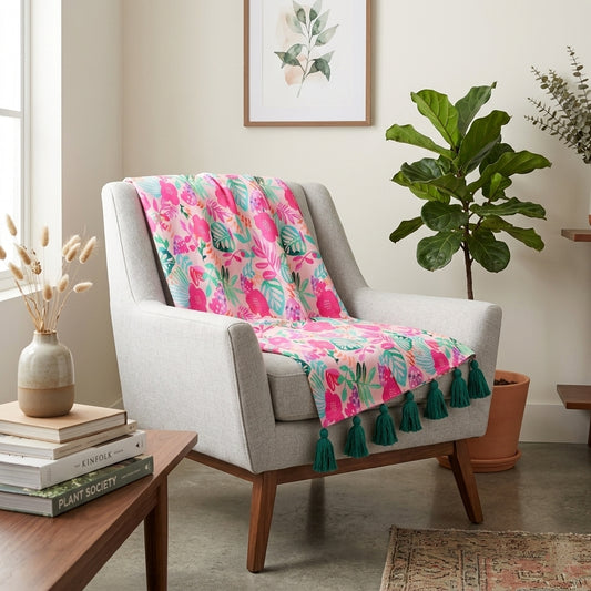 Tropical Throw Blanket