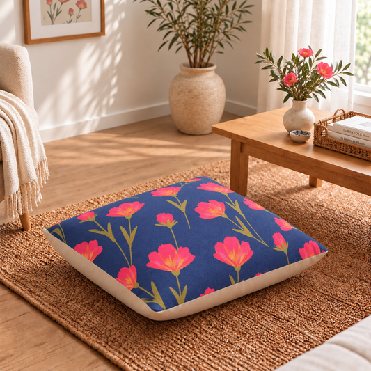 Floor Cushion Cover - Turkish Tulips