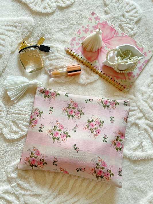 Vintage Rose Makeup Pouch