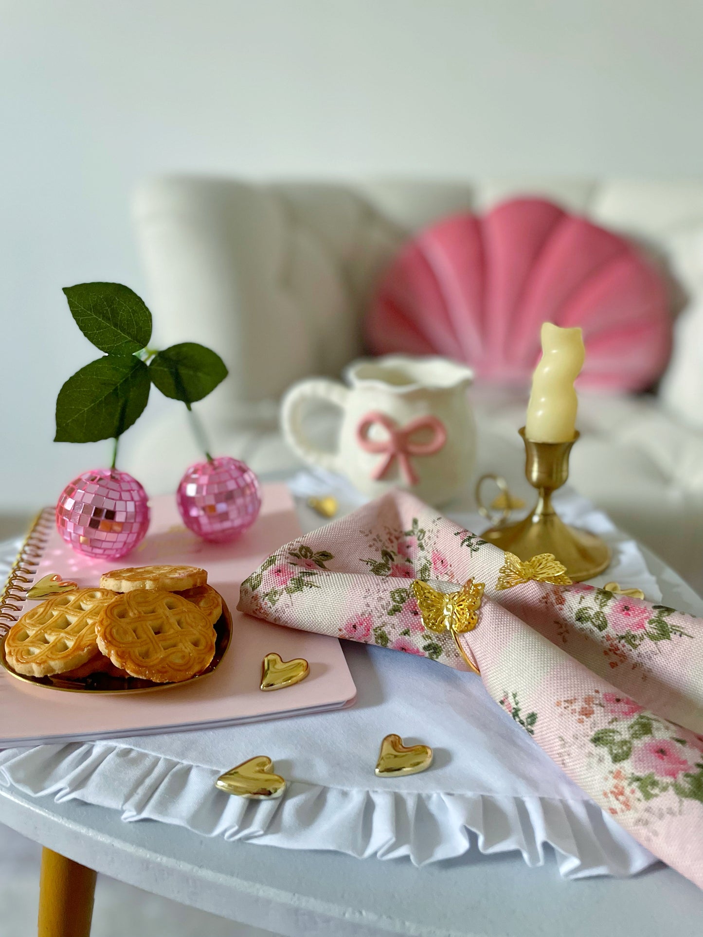 Vintage Rose Table Napkin