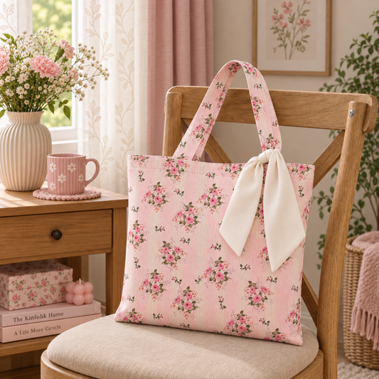 Vintage Rose Tote Bag