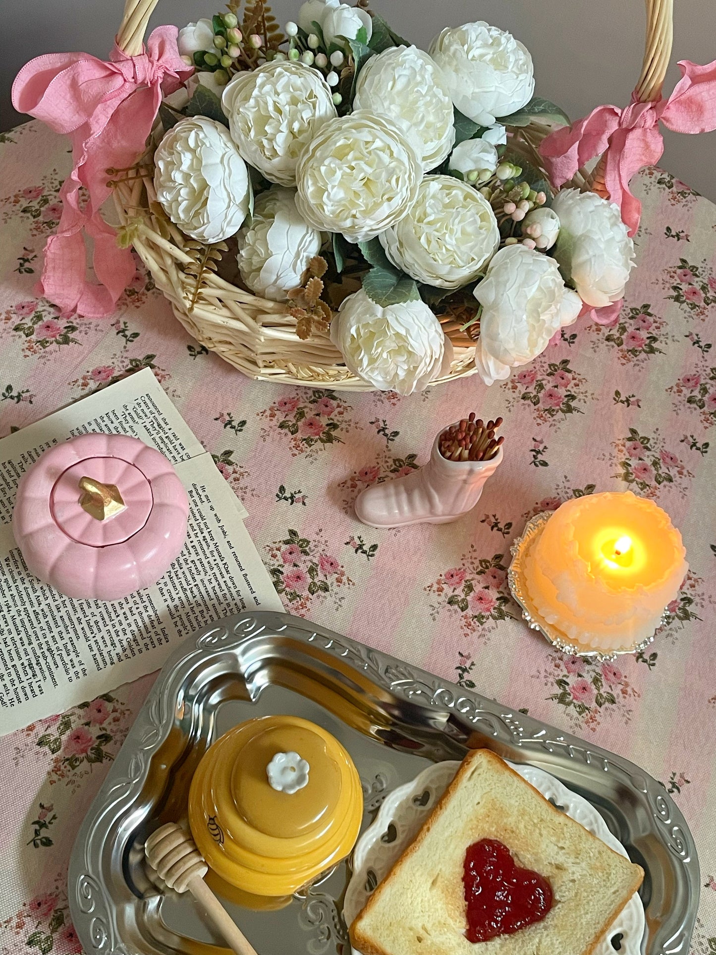 Vintage Rose Tablecloth