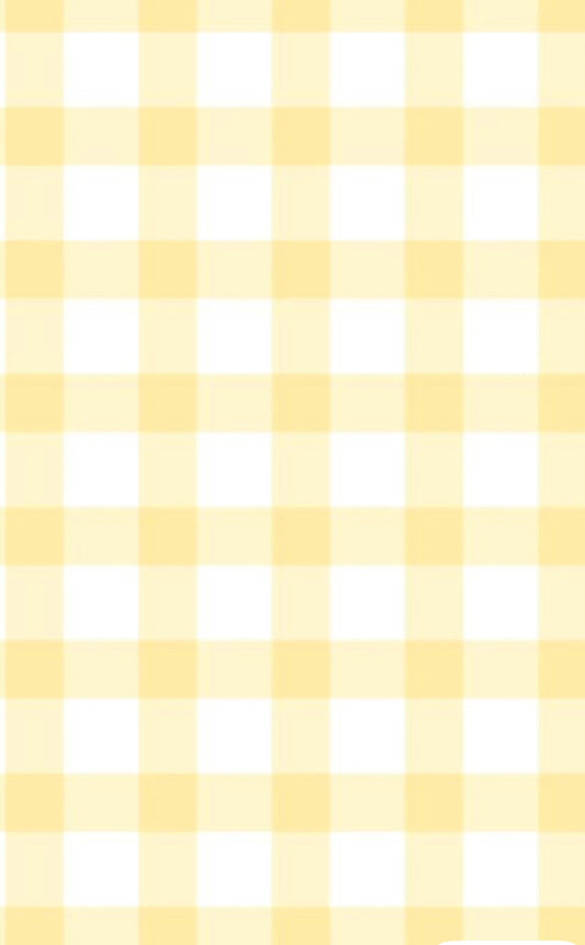 Yellow Gingham Fabric