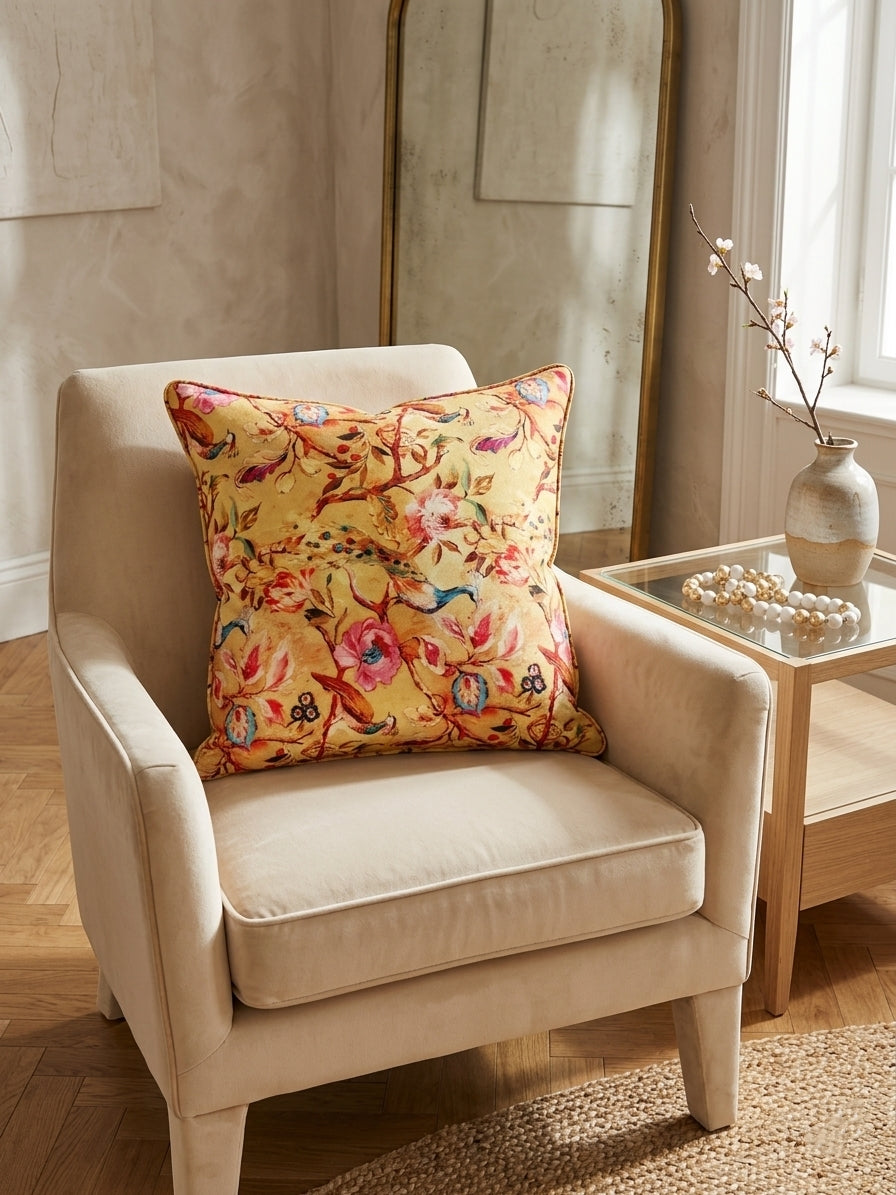 Yellow Garden Cushion
