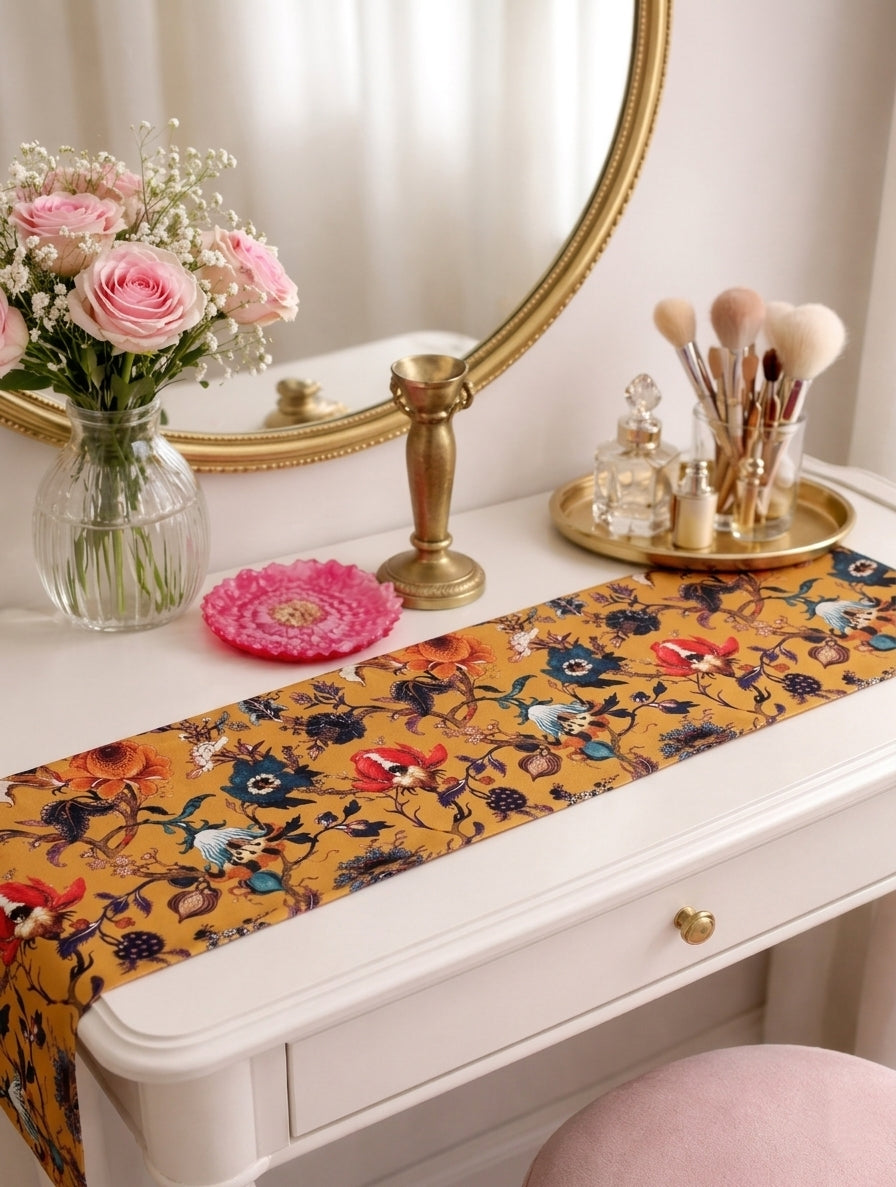 Yellow Vines Table Runner