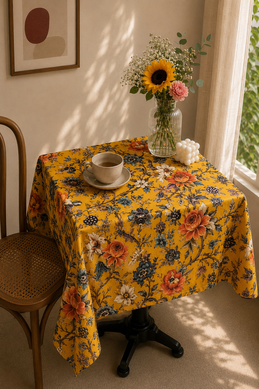 Yellow Vines Tablecloth