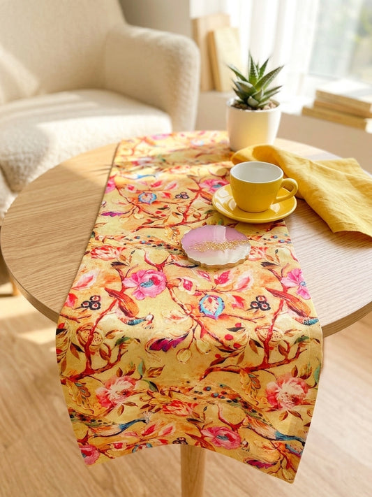 Yellow Garden Table Runner