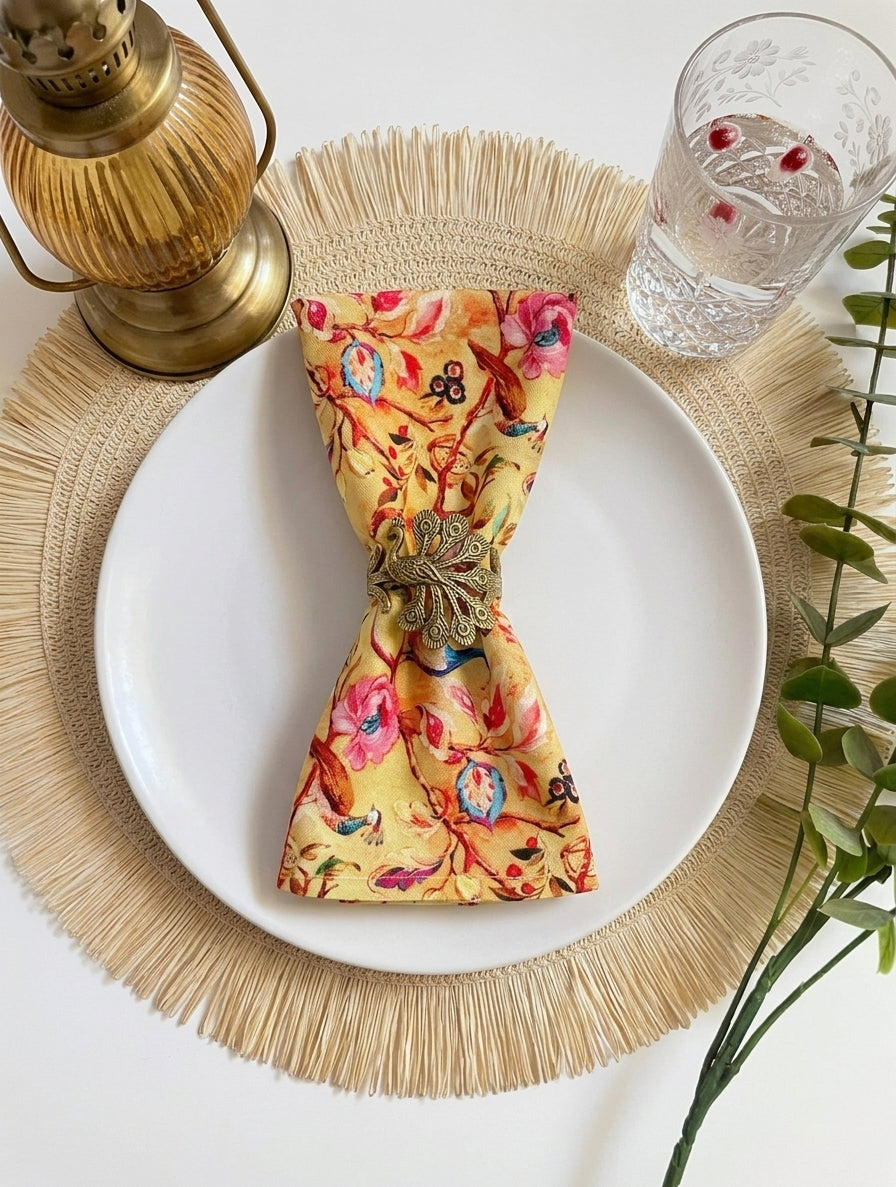 Yellow Garden Table Napkin